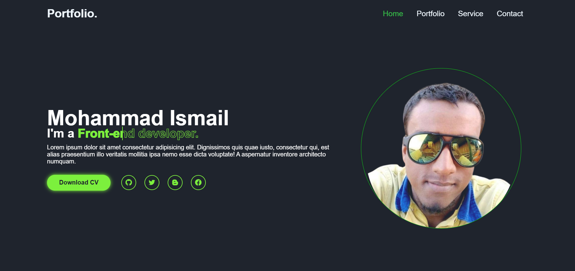 simple portfolio img